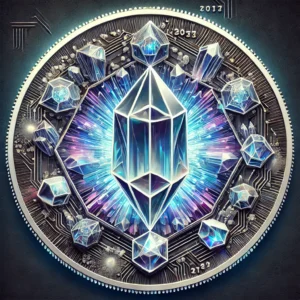 A picture of the crystal coin from destiny.