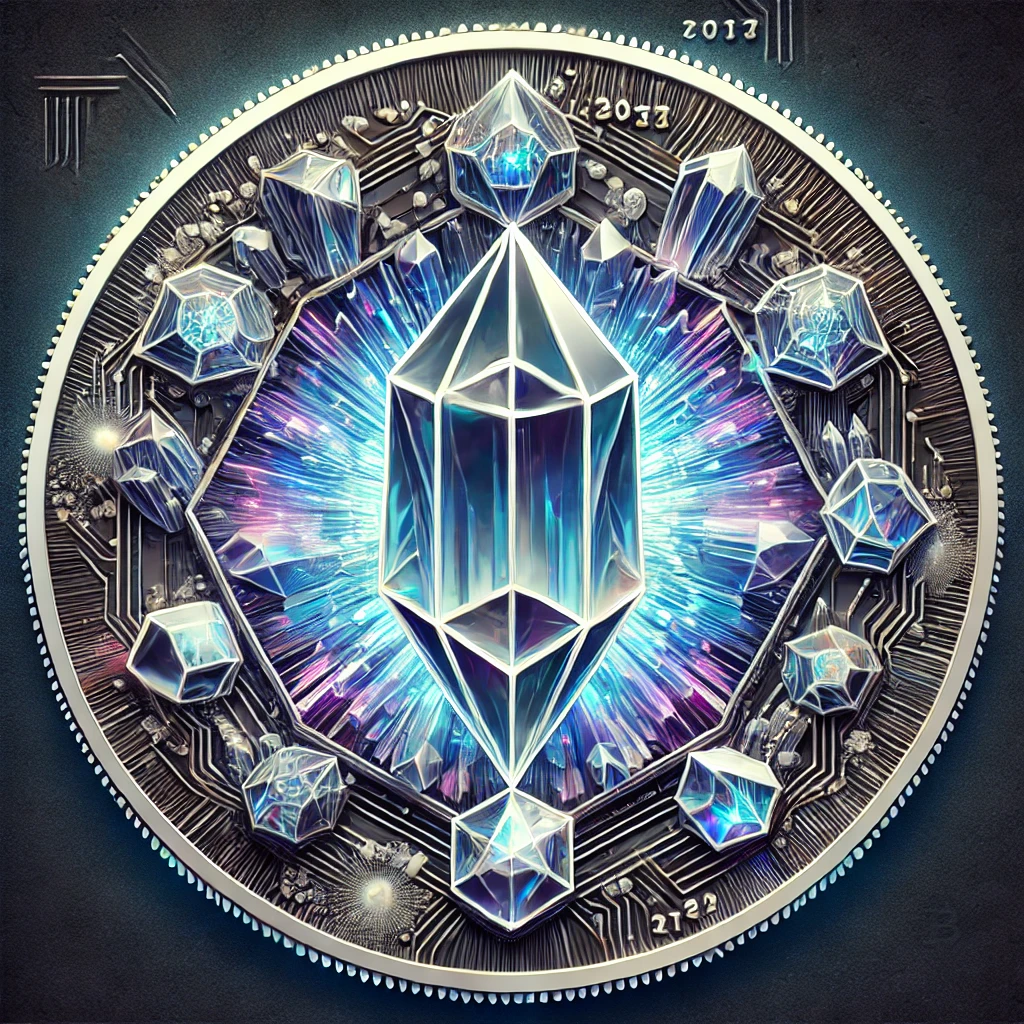 A picture of the crystal coin from destiny.