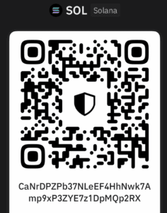 A QR code with a shield icon in the center.